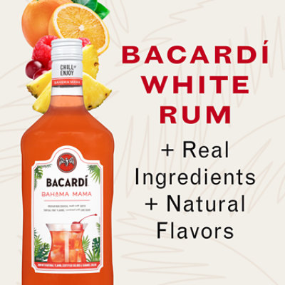 Bacardi Bahama Mama Gluten Free Premium Rum Cocktail - 1.75 Liter - Image 3