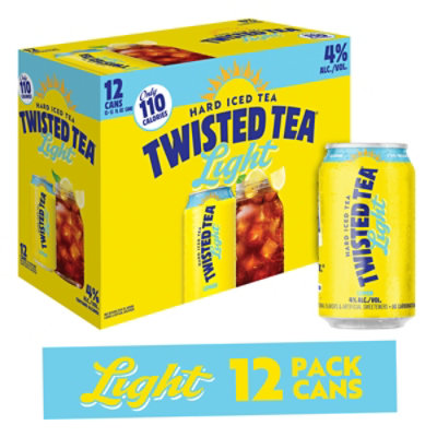 Twisted Tea Hard Iced Tea Light In Cans - 12-12 Fl. Oz.
