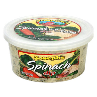 Josephs Spinach & Onion Dip - 12 OZ - Image 1