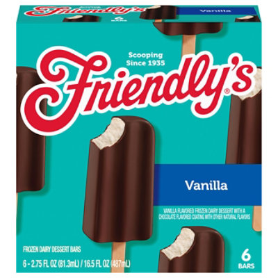Friendly's Vanilla Ice Cream Bars Box - 6 Count - Image 4
