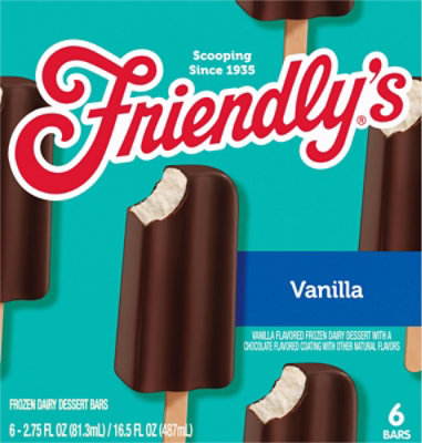 Friendly's Vanilla Ice Cream Bars Box - 6 Count - Image 7