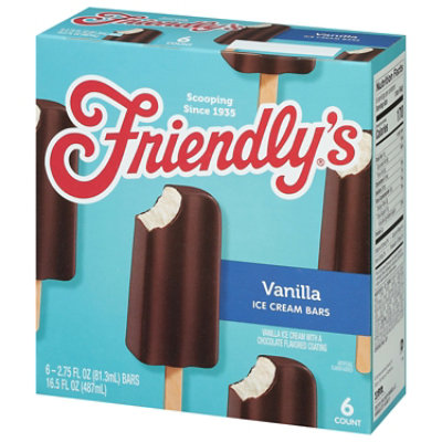 Friendly's Vanilla Ice Cream Bars Box - 6 Count - Image 3