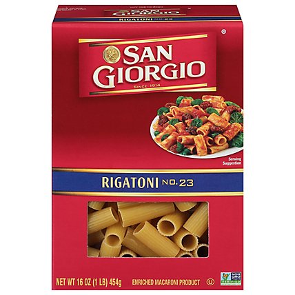 San Giorgio Pasta Rigatoni - 16 Oz - Image 1