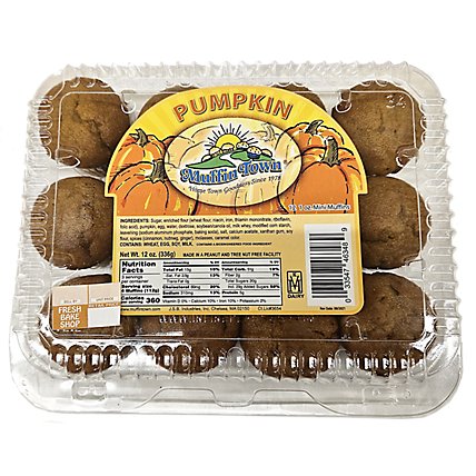 Pumpkin Mini Muffins - 12 OZ - Image 1