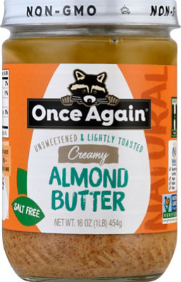 Once Again Nut Bttr Almnd Lg - 16 OZ - Image 2