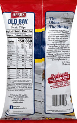 Herrs Old Bay Seasoning Potato Chips - 2.375 OZ - Image 3