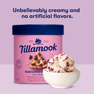 Tillamook Marionberry Pie Ice Cream - 48 Oz - Image 4