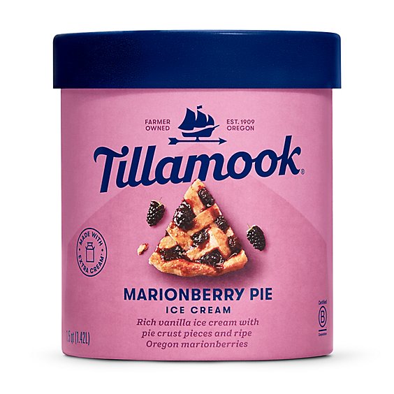 Tillamook Marionberry Pie Ice Cream - 48 Oz