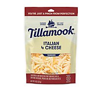 Tillamook Farmstyle Fine Cut Italian 4 Cheese Blend Shredded Cheese - 8 Oz