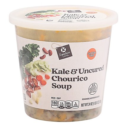 Signature Cafe Soup Kale With Chourico - 24 OZ - Image 1