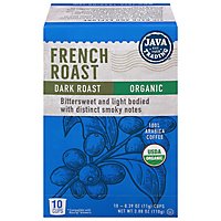 Java Trading Organic French Roast Single Serve Coffee - 10 CT - Image 1