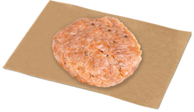 Salmon Burger Lightly Seasoned Fresh - 1 Lb - Image 1