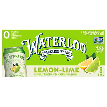 Waterloo Lime Sparkling Water - 8-12 FZ - Image 1