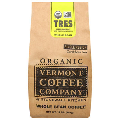 Vermont Coffee Company Organic Whole Bean Tres Medium Dark Roast - 16 OZ - Image 3