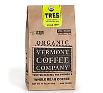 Vermont Coffee Company Organic Whole Bean Tres Medium Dark Roast - 16 OZ
