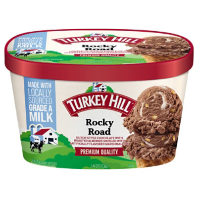 Turkey Hill Rocky Road Ice Cream - 1.44 QT - Image 2