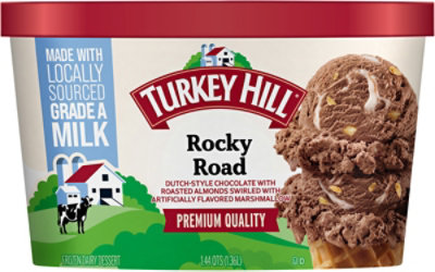 Turkey Hill Rocky Road Ice Cream - 1.44 QT - Image 5