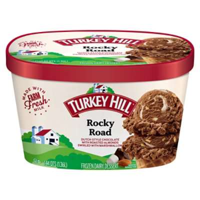 Turkey Hill Rocky Road Ice Cream - 1.44 QT - Image 1