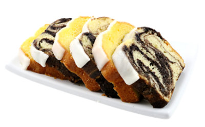 Fresh Baked Iced Sliced Marble Loaf Cake - 14.1 Oz. - Image 1