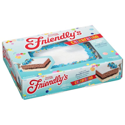 Friendly's Celebration Blue Sheet Ice Cream Cake with Confetti - 80 Fl. Oz. - Image 2
