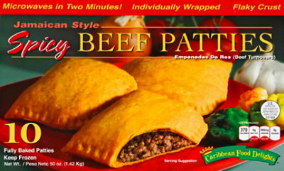 Caribbean Food Delights Jamaican Style Spicy Beef Patties - 10-5 Oz - Image 2