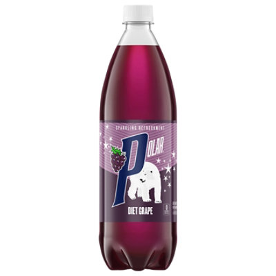 Polar Diet Grape Soda - 33.8 Fl. Oz. - Image 1