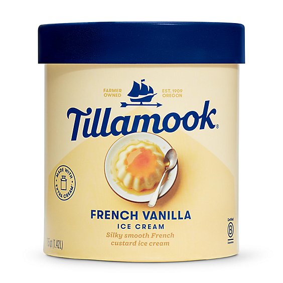 Tillamook French Vanilla Ice Cream - 48 Oz