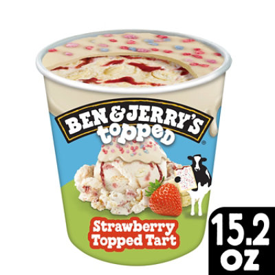 Ben & Jerry's Strawberry Topped Tart Topped Ice Cream - 15.2 Oz - Image 1