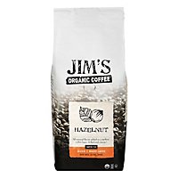 Jim's Organic Ground Hazelnut Coffee - 12 OZ - Image 1