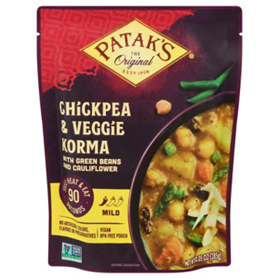 Pataks Meal Rte Korma Chickpea - 10.05 OZ - Image 1