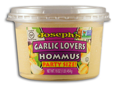 Joseph's Garlic Lovers Hummus 16oz - 16 OZ - Image 1