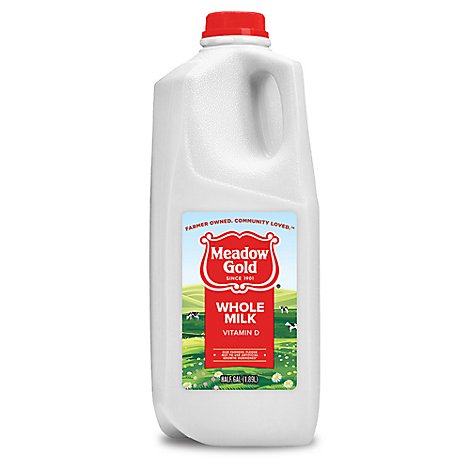 Meadow Gold Whole Milk Half Gallon - 0.5 Gallon
