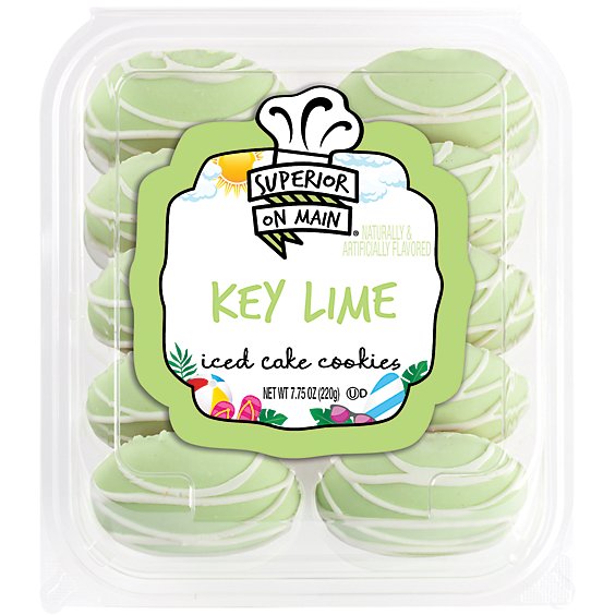 Superior On Main Key Lime Iced Cake Cookies Multi-pack - 7.75 OZ