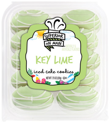 Superior On Main Key Lime Iced Cake Cookies Multi-pack - 7.75 OZ