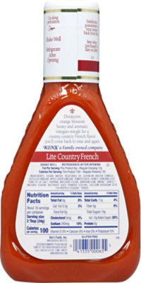 Kens Steak Hse Country French & Orng Blossom Hny Salad Dressing Light 16 Oz - 16 FZ - Image 5