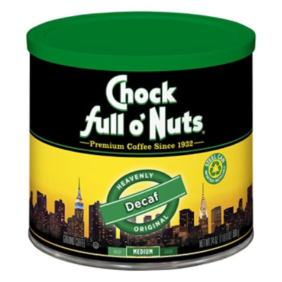 Chock full o Nuts Decaf Coffee - 24 OZ - Image 1