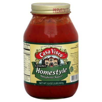 Casa Visco Spaghetti Sauce Homestyle - 32 OZ - Image 1