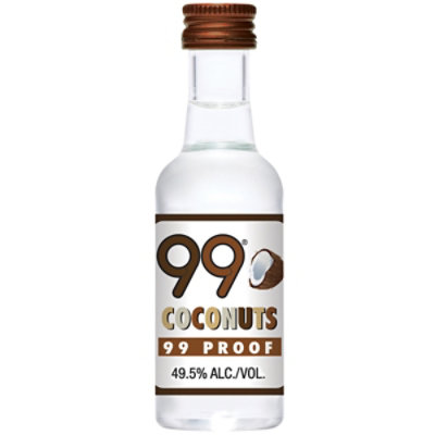 99 Brand Coconut Liqueur 99 Proof In Bottle - 50 Ml - Image 1