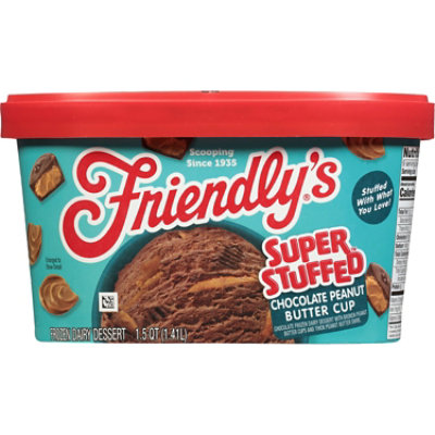 Friendly's Sundae Xtreme Chocolate Peanut Butter Cup Frozen Dairy Dessert  - 1.5 Quart - Image 1