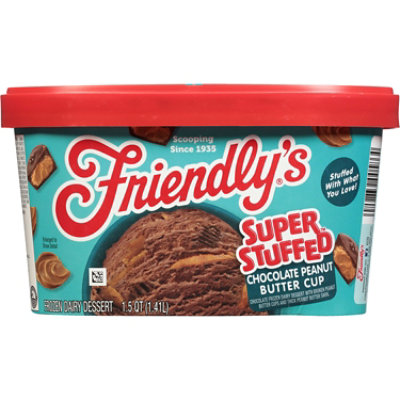 Friendly's Sundae Xtreme Chocolate Peanut Butter Cup Frozen Dairy Dessert  - 1.5 Quart - Image 2