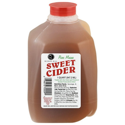 Ricker Hill Sweet Maine Cider - 1 QT - Image 1