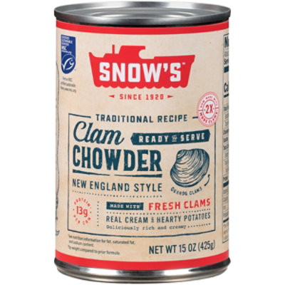 Snows Rts New England Clam Chowder - 15 OZ - Image 3