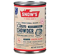 Snows Rts New England Clam Chowder - 15 OZ