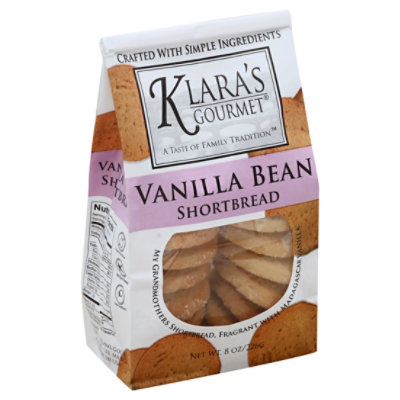 Klaras Cookie Shortbread Bean Vanilla 8 OZ Safeway