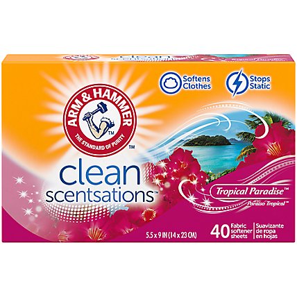 ARM & HAMMER Tropical Paradise Fabric Softener Sheets - 40 Count - Image 1