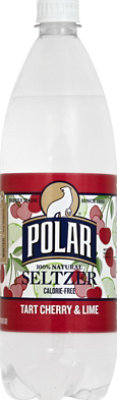 Polar Seltzer Water Tart Cherry  Lime - 33.8 FZ - Image 2