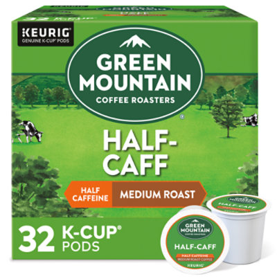 Green Mountain Coffee Roasters Half Caff Keurig Single Serve K Cup Pods - 32 Count - Image 1