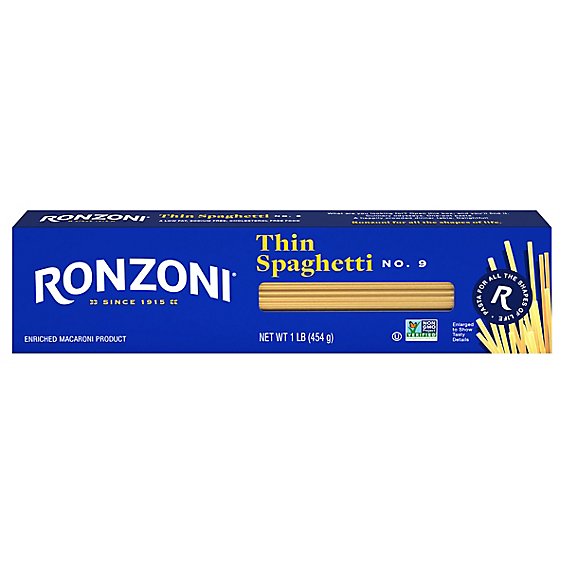 Ronzoni Pasta Spaghetti Thin - 16 Oz