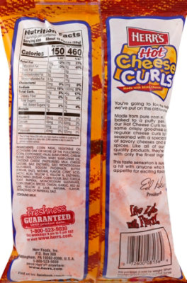 Heers Hot Cheese Snack - 3 OZ - Image 3