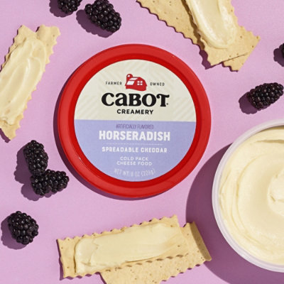 Cabot Horseradish Spreadable Cheddar Cheese - 8 Oz - Image 2